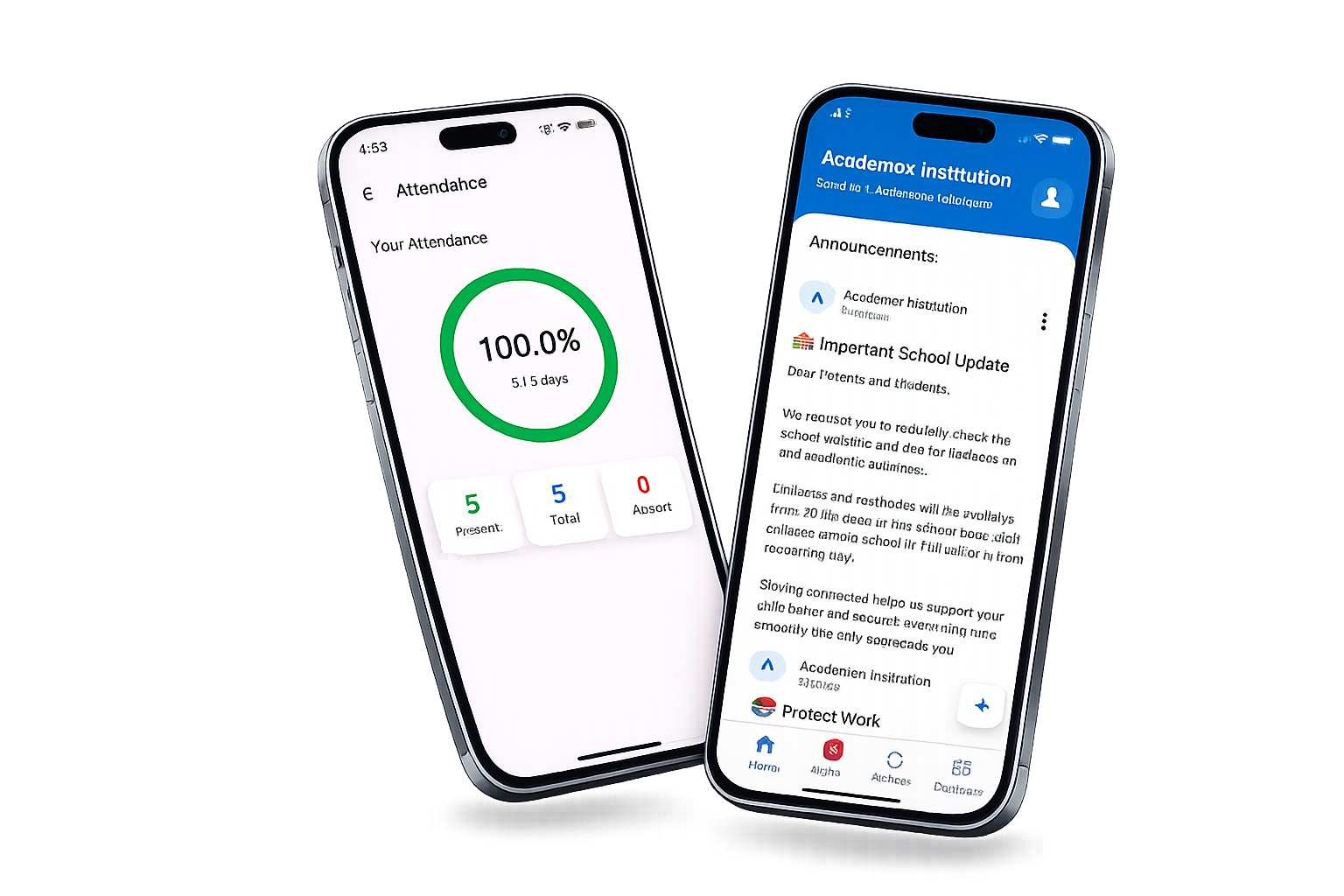 Academx school management app